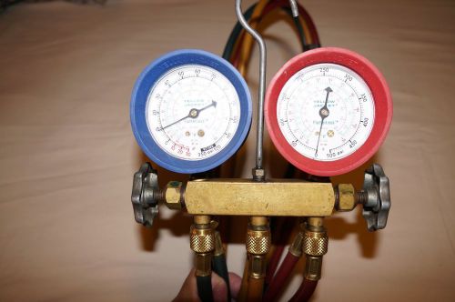 Ritchie/yellow jacket manifold gauge and hose set for sale