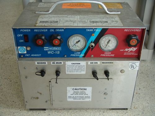 WATSCO WC-1S REFRIGERANT RECOVERY SYSTEM &#034;THE FLASH&#034; UNIT
