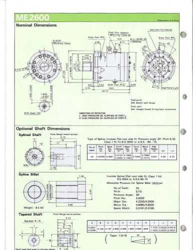 New Eaton ME2600 Motor