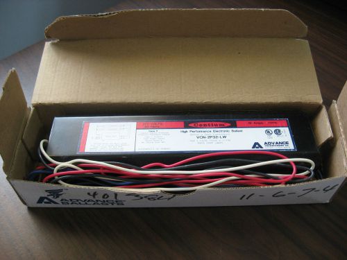 New advance vcn-2p32-lw high performance ballast for (2) f32t8, 277 volt for sale
