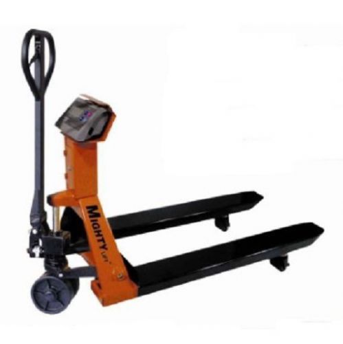 Mighty lift modular pallet jack 27&#034; w x 42&#034; l  5500lbs.  capacity w/ scale for sale