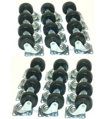 Swivel caster wheel with ball bearings lot of 24 new 2&#034; for sale