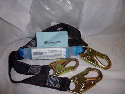 NEW! US Safety UH0LYW60500 Polyester Energy Absorbing E6 Bypass Y Web Lanyard!!!