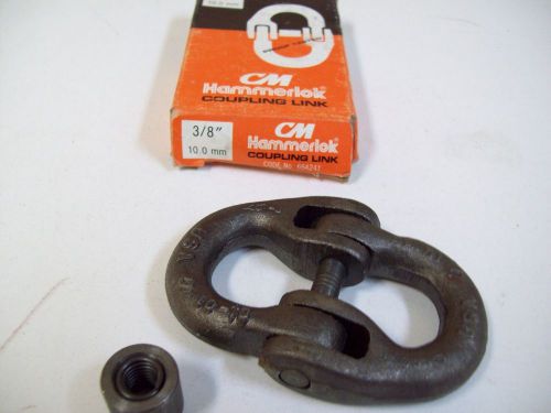 Cm hammerlok 3/8&#039;&#039; 10mm quik-alloy coupling link 7,100lbs - nib - free shipping! for sale