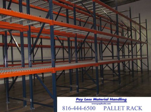 pallet rack teardrop racks frames industrial vertical 42&#034; x 192&#034; (ONLY $85/ECH)