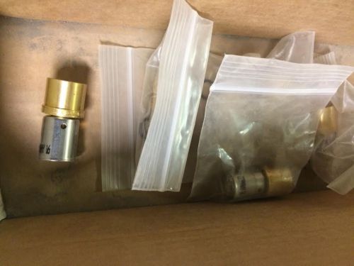 Uponor (Wirsbro) MLC Press Fitting Brass Sweat Adapter, 1/2&#034; Brass, D4515050