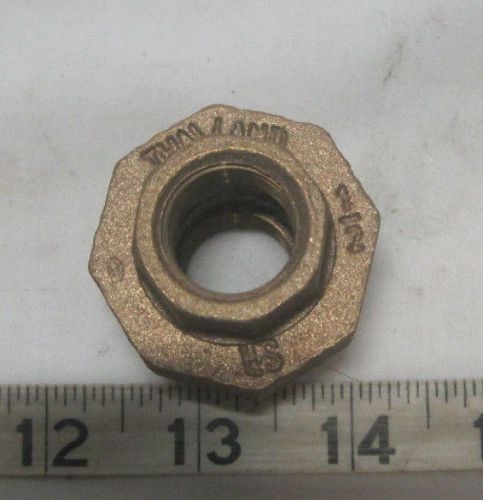 Brass 1/2&#034; npt threaded pipe union fitting for sale