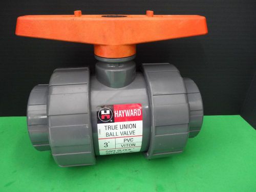 Hayward 3&#034; ball valve pvc threaded by thread viton rings for sale