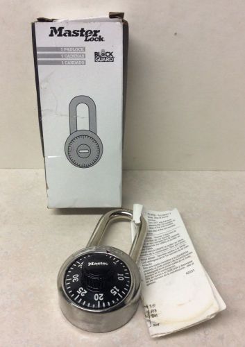 New master lock 1525lf-key:v660 combination padlock-tall shaft-w/combination(a4 for sale