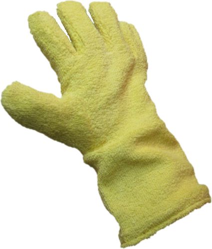 1 Pair of High Heat Gloves Terrycloth 13&#034; Wool Lining Double Layer High 1200 F