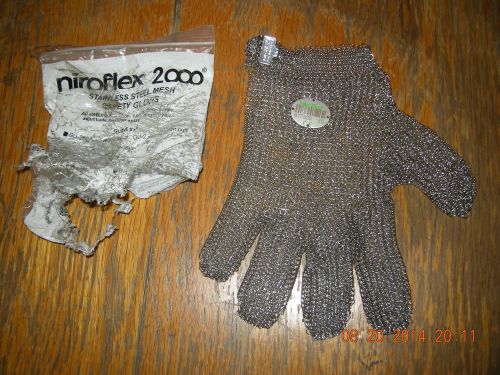Niroflex 2000 ~ Size XS ~ GU-2500 ~  Stainless Steel Mesh Safety Glove ~ 617329