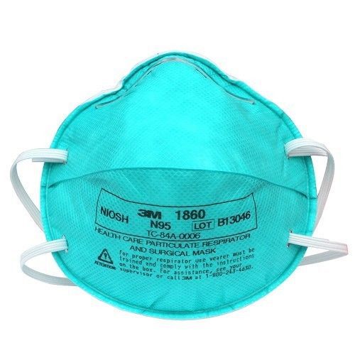 3m 1860 n95 medical mask - 5 ea family pack - 2 reg/3 sm - surgical/particulate for sale