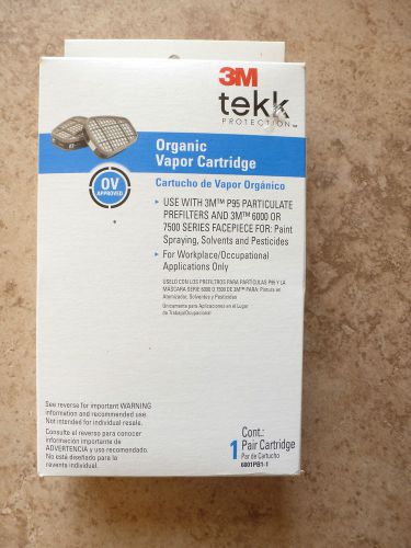 3M Tekk Organic Vapor Cartridge - 1 pair (two carts.) - new in box