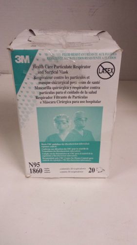 3m 1860 n95 respirator and surgical mask- box of 20 for sale