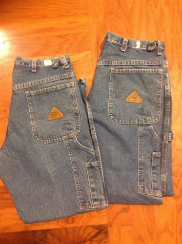 2 pair bulwark flame resistant fr cargo jeans  size 36-30 for sale