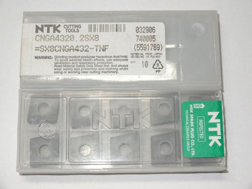 10 new NTK Cutting Tools CNGA 432 0.2 SX8 Ceramic Inserts SX8CNGA432-TNF