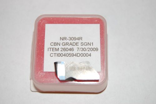 CBN (Cubic Boron Nitride), SGN1  NR-3094 R Grooving Insert .094 Radius NIB