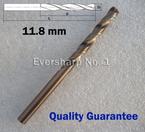 Lot 1pcs cobalt drill bit m35 hss twist drill 11.8mm(.4646&#034;) for stainless steel for sale