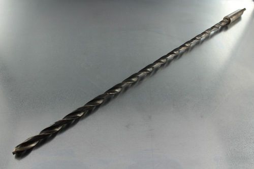 Extra length hss morse taper shank twist drill 3mt 15/32&#034; x 24&#034; cut length for sale