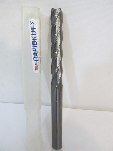 Rapidkut dd504032sl, 1/2&#034; x 1/2&#034; x 3&#034; x 6&#034;, 4 flute, solid carbide end mill for sale