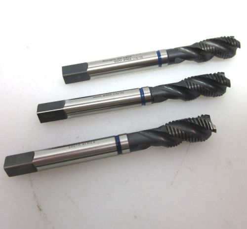 2 new msc accupro 7/16&#034; unfx20 spiral flute tap 1 used bit threading 9.8mm drill for sale