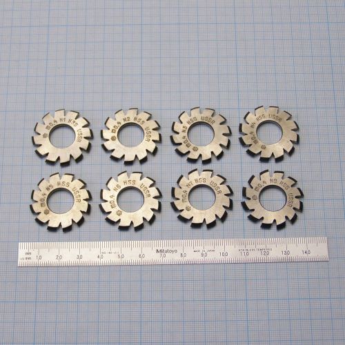 Involute gear cutter set m0,4 20° hss (?1-8) spline modulfraser zahnradfraser for sale