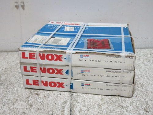 5 LENOX TRI-MASTER BAND SAW BLADES, 12&#039;6&#034; X 3/4&#034;, .035 3T