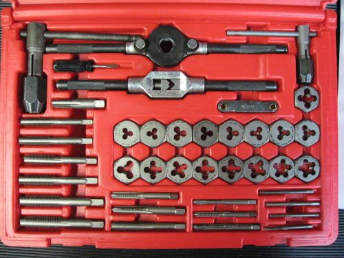 Metric Tap and Die Set, 40 pc., Carbon, Made in USA, Vermont American 21749