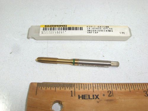 Guhring 10-32 hss-e plug 3-flute spiral point tin coated tap (1 pc) for sale