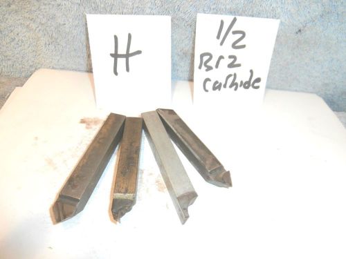 Machinists FP Buy Now USA Tool Bits H 1/2  Bz Carbide Pre Grounds