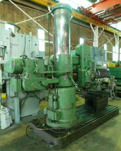 Carlton radial drill 6&#039;x17&#034; no. 3a, 15-1500 rpm, 6 m.t., box table, nice (24569) for sale