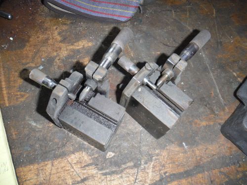2 namco work stops with lufkin micrometer heads possible thread grinding jig for sale