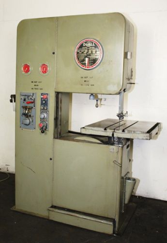 26&#034; doall model 2612-1h vertical band saw w/hydraulic tbl feed &amp; 3 speed trans for sale