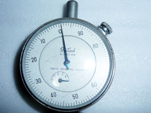 Vintage depth dial gauge tokyo seimitsu kogyo wooden box japan for sale