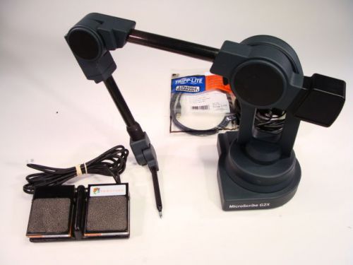 Nice MicroScribe G2X CMS-G2X-SYS 3D Object Digitizer DMM Arm W/ Foot Control