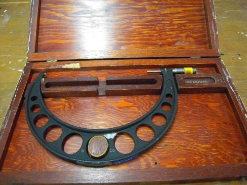 Brown &amp; sharpe outside micrometer 9&#034; - 10&#034; inch in box nice for sale