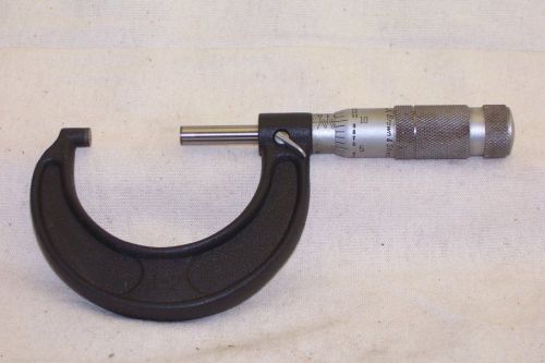Brown &amp; sharpe 1&#034; to 2&#034; micrometer black frame slant read 0.0001&#034; bi070 for sale