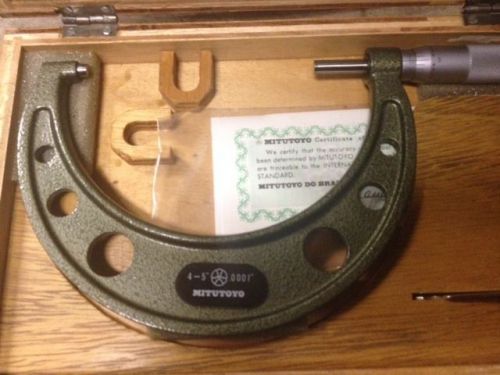 Mitutoyo 4-5&#039;&#039; Outside Micrometer  .001&#039;&#039;