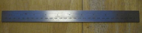Starrett No. 36 GRAD 12 inch Slotted Rule, Metric and Standard Units