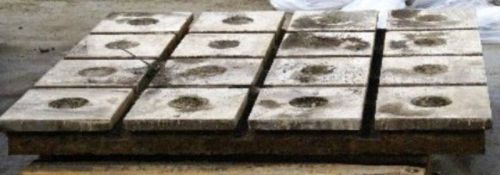 58-1/2&#034; x 58-1/2&#034; x 5&#034; T-SLOTTED FLOOR PLATES, CAST IRON