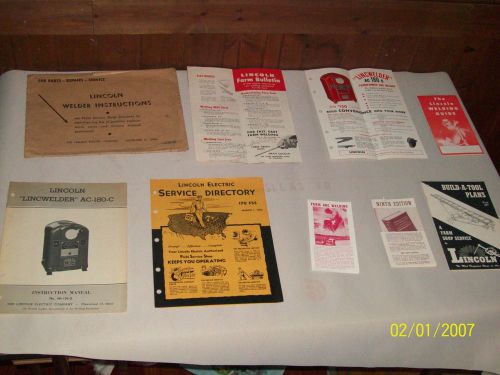 Origional lincoln welder instruction packet/ instructions manual for sale