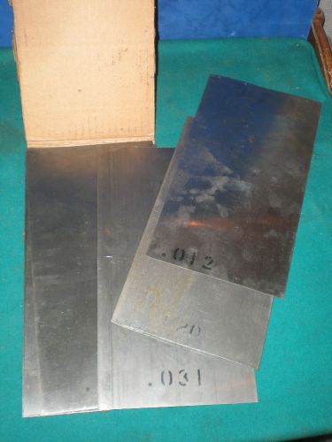 Shopaid 6&#034; x 12&#034; steel shim set 15pc 15 pieces some new some used .001&#034; - .031&#034; for sale