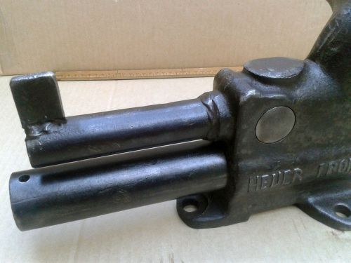 Vintage antique&#034;heuer front&#034;forged steel-machinists vice-german-old tool/device for sale