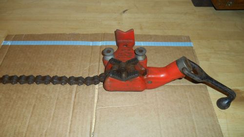 Ridgid Chain Vise BC-210 BC210 1/2&#034; STD Pipe 1/8&#034; - 2/12&#034; Pipe Used