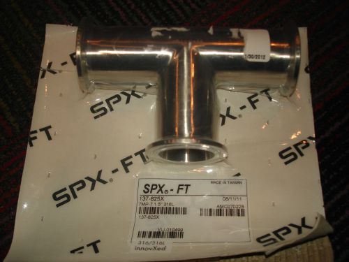 New spx-ft tee clamp pipe fitting 1.5&#034; sanitary s.s. 316l part 137-625, 7mp-7 for sale