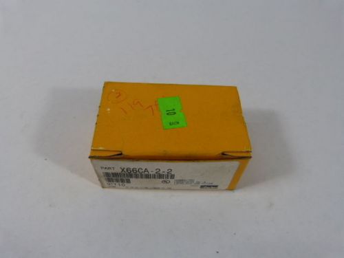Parker X66CA-2-2 Brass Tube Fitting Fluid Connectors Box of 10 ! NEW !