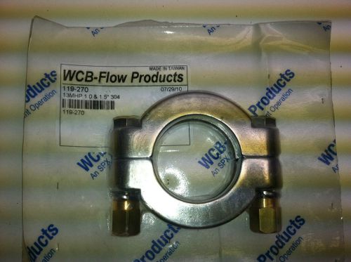 1 1/2&#034; High pressure clamp 13MHP 1.0 &amp; 1.5 304 Stainless steel WCB flow products