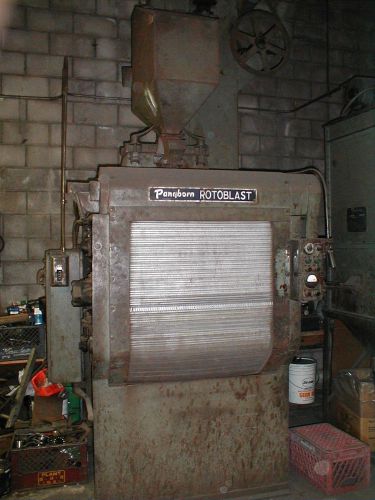 Used Pangborn Rotoblast 3GN Barrel Blast Machine for Batch Cleaning Parts