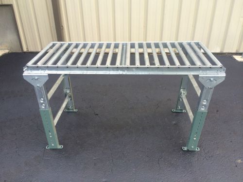 Hytrol type 24” w x 60” l gravity case / box conveyor with h-stand legs for sale