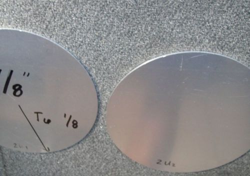 8-7/8&#034; dia. aluminum round disc ~circle- 6061 .125 1/8&#034; thick lot 2ua for sale